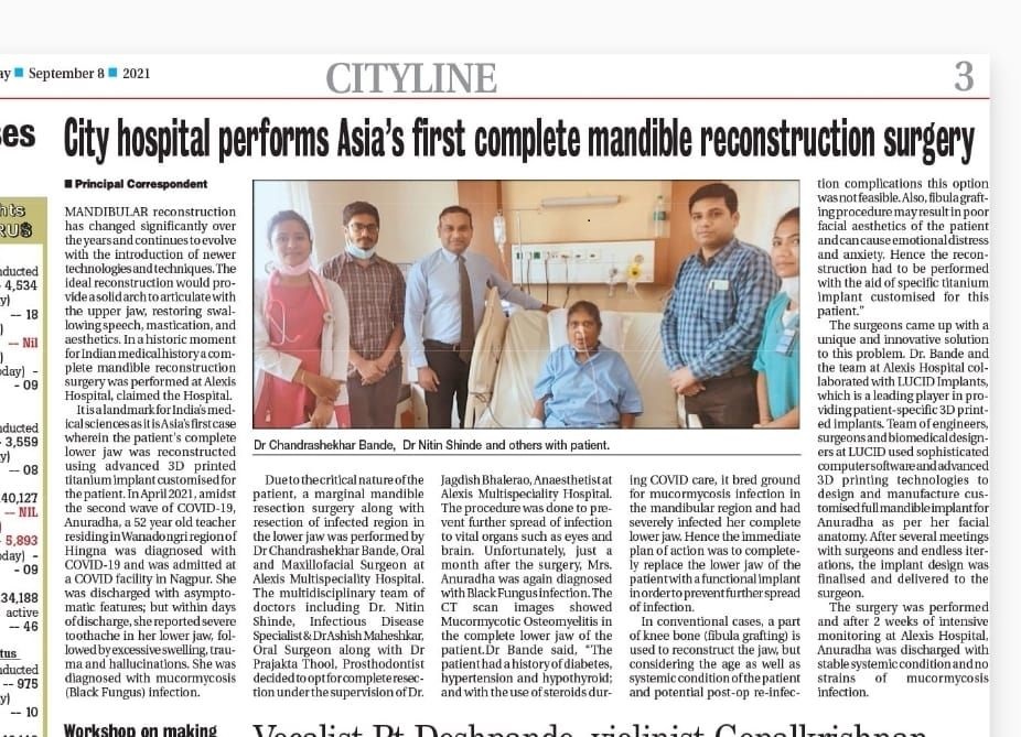 facual and jaw reconstruction by Dr Bande